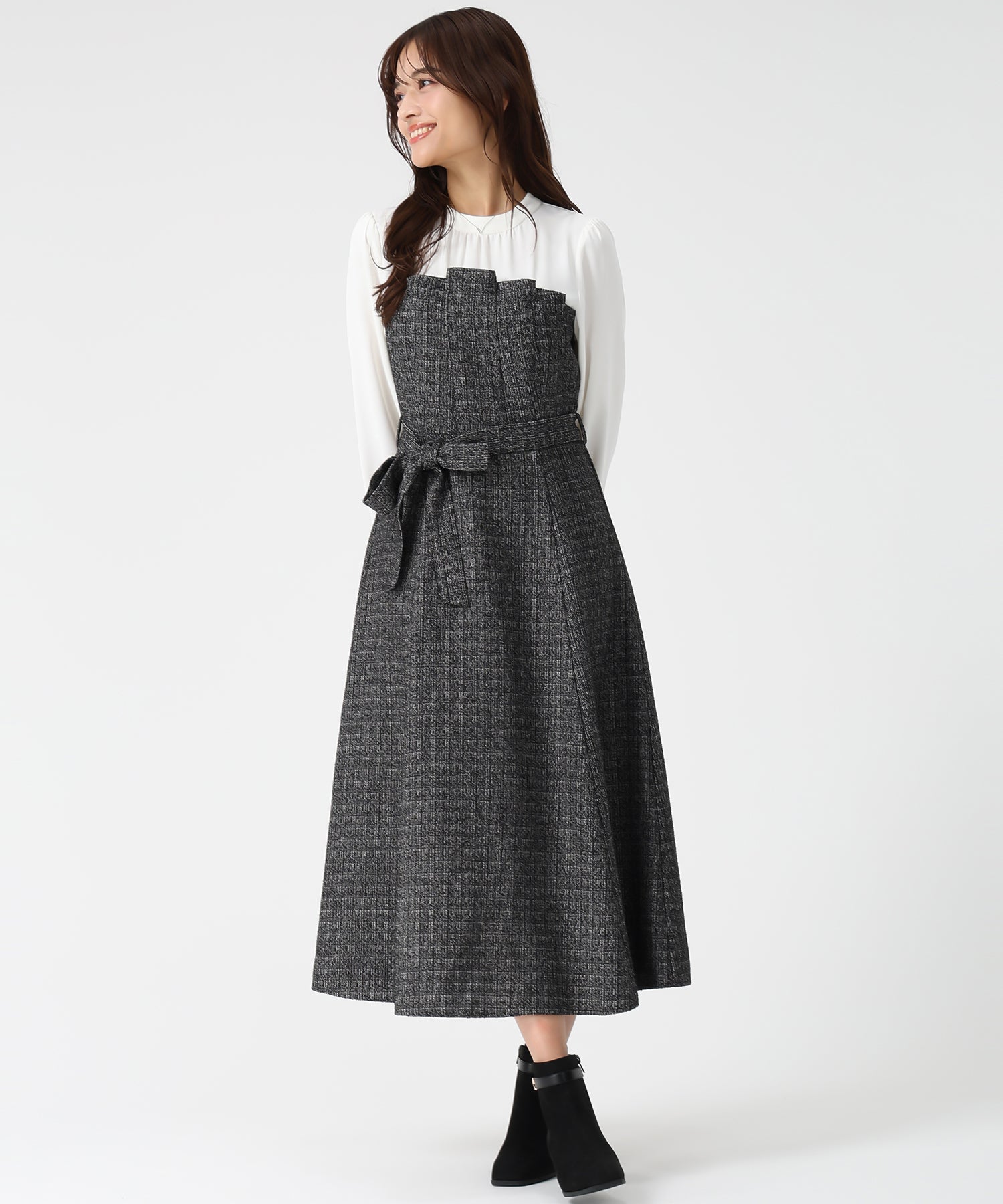 ビスチェ風ツイードドッキングワンピース/MM547421 – MISCH MASCH|31