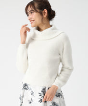 画像をギャラリービューアに読み込む, シャギーオフタートルニット/MM548310 (アイボリー)
