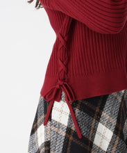 画像をギャラリービューアに読み込む, サイドレースアップミドルリブニット/MM548320 5
