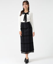 画像をギャラリービューアに読み込む, ラメ配色ボウタイニット/MM548322 7
