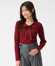 画像をギャラリービューアに読み込む, ラメ配色ボウタイニット/MM548322 11
