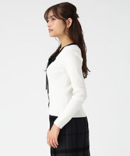 画像をギャラリービューアに読み込む, ラメ配色ボウタイニット/MM548322 1
