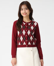 画像をギャラリービューアに読み込む, アーガイルカーディガン/MM548408 12
