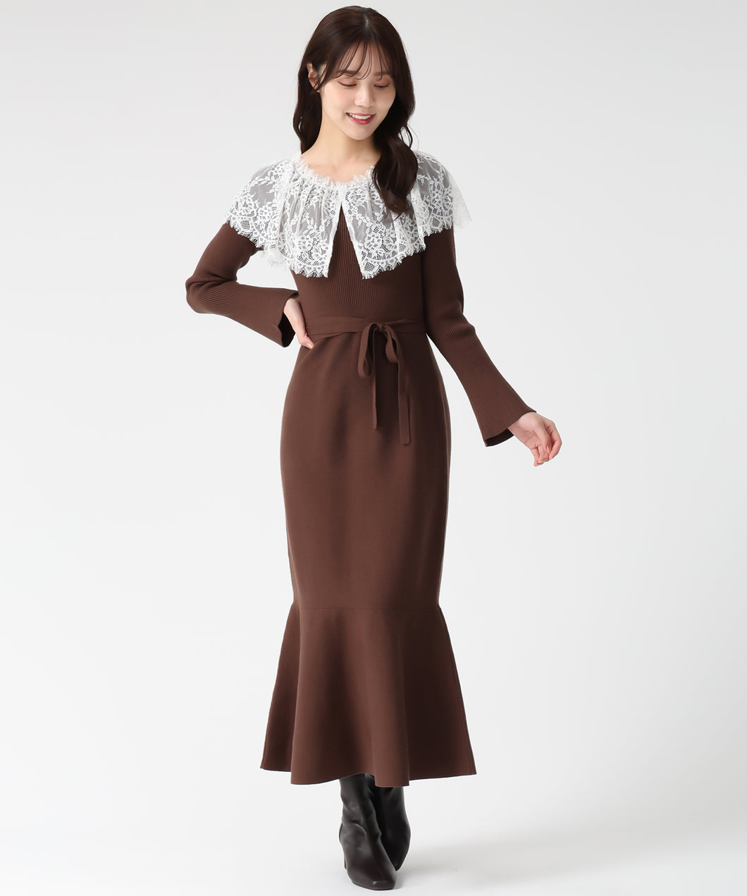 ビックレース衿マーメイドワンピース/TT547410 10