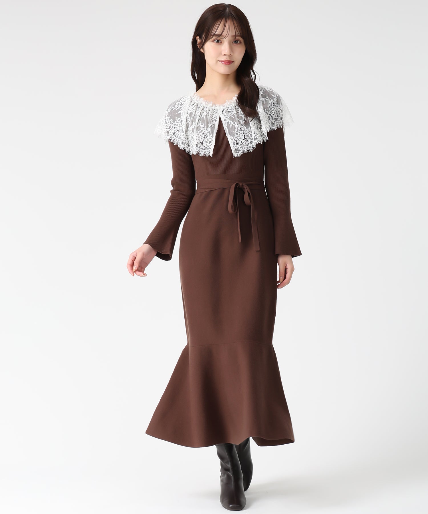 ビックレース衿マーメイドワンピース/TT547410 – MISCH MASCH|31 Sons