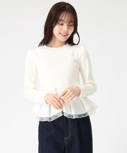 画像をギャラリービューアに読み込む, 異素材切替ペプラムニット/TT548309 11
