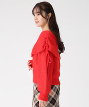 画像をギャラリービューアに読み込む, オフショルミドルゲージニット/TT548307 1
