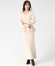 画像をギャラリービューアに読み込む, ペプラムニットスカートセット/TT547407 11
