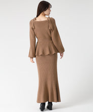 画像をギャラリービューアに読み込む, ペプラムニットスカートセット/TT547407 2
