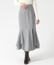 画像をギャラリービューアに読み込む, サイド切替マーメイドスカート/TT547213 (ホワイト/ブラック)
