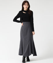 画像をギャラリービューアに読み込む, ストライプドットフロッキーマーメイドスカート/TT547214 9
