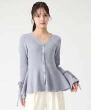 画像をギャラリービューアに読み込む, 【予約販売/11月中旬発売予定】袖リボンベロアペプラムニット/TT548316 21
