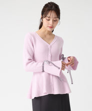 画像をギャラリービューアに読み込む, 【予約販売/11月中旬発売予定】袖リボンベロアペプラムニット/TT548316 22
