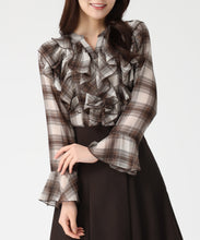 画像をギャラリービューアに読み込む, 【一部店舗限定アイテム】フリルチェックブラウス/TT558103 30
