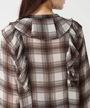 画像をギャラリービューアに読み込む, 【一部店舗限定アイテム】フリルチェックブラウス/TT558103 3
