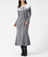 画像をギャラリービューアに読み込む, レースチュール襟マーメイドニットワンピース/MM547418 30
