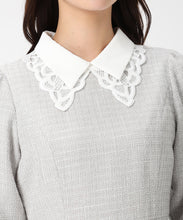 画像をギャラリービューアに読み込む, レース襟付きツイードミニワンピース/MM547420 3

