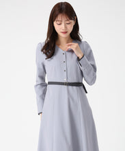 画像をギャラリービューアに読み込む, ベルト配色Aラインワンピース/MM547422 31
