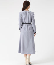 画像をギャラリービューアに読み込む, ベルト配色Aラインワンピース/MM547422 2
