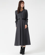 画像をギャラリービューアに読み込む, ベルト配色Aラインワンピース/MM547422 20
