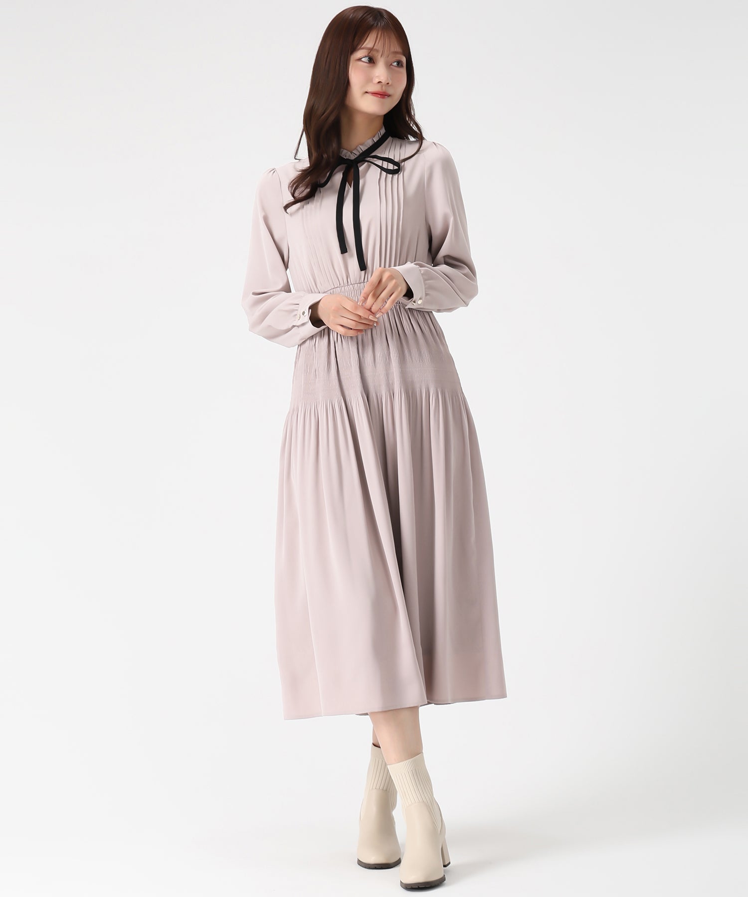 配色リボンプリーツシフォンワンピース/MM547423 – MISCH MASCH|31