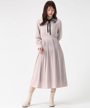 画像をギャラリービューアに読み込む, 配色リボンプリーツシフォンワンピース/MM547423 22
