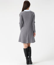 画像をギャラリービューアに読み込む, 襟付きケーブルミニニットワンピース/MM547424 2
