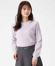 画像をギャラリービューアに読み込む, 【WEB限定予約販売/11月中旬発売予定】バックリボンビジューケーブルニット/MM548323 22
