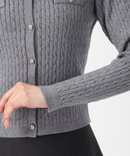 画像をギャラリービューアに読み込む, 【WEB限定予約販売/11月中旬発売予定】シャツ襟付きケーブルカーディガン/MM548410 4
