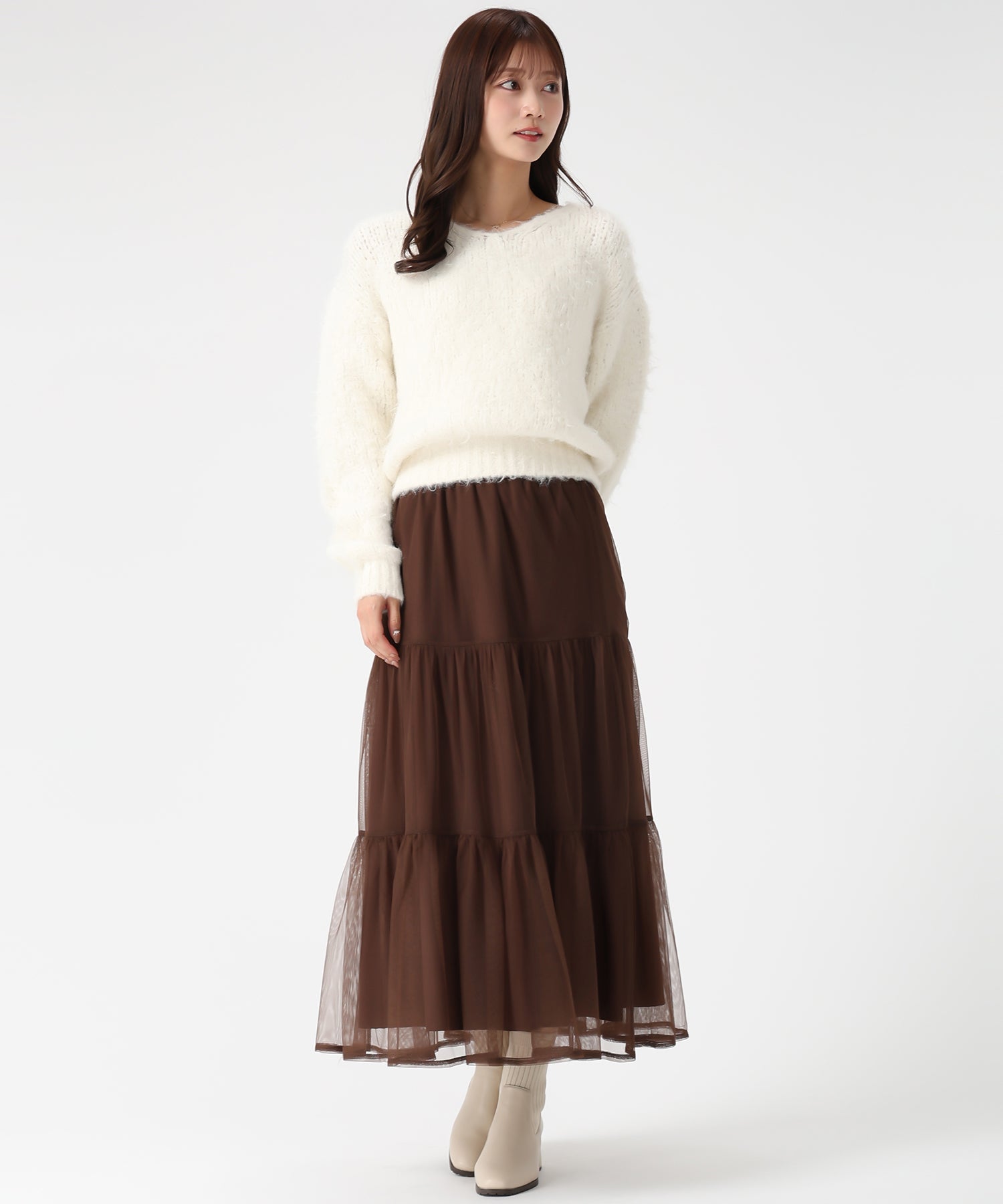 ニット×チュールスカートセットアップ/MM557408 – MISCH MASCH|31 Sons