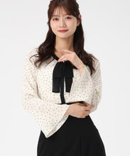画像をギャラリービューアに読み込む, WEB限定 ボウタイブラウス/MM558112 (ブラック/ホワイト)
