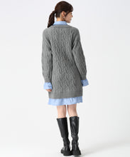 画像をギャラリービューアに読み込む, シャツレイヤードケーブルワンピース/TT547415 2
