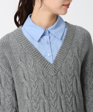 画像をギャラリービューアに読み込む, シャツレイヤードケーブルワンピース/TT547415 7
