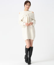 画像をギャラリービューアに読み込む, リボンモチーフミニワンピース/TT547414 (オフホワイト)
