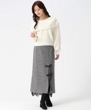 画像をギャラリービューアに読み込む, ネップツイードレーストリムスカート/TT547212 9
