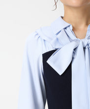 画像をギャラリービューアに読み込む, タイ付きシャツドッキングニットワンピース/MM617403 5
