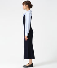 画像をギャラリービューアに読み込む, タイ付きシャツドッキングニットワンピース/MM617403 1
