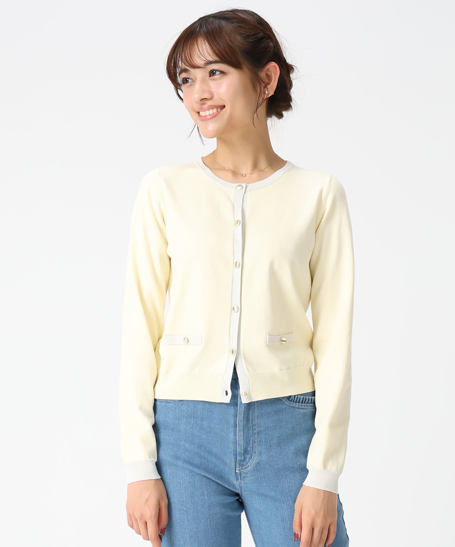 配色トリミングベーシック金釦カーディガン/MM618406 – MISCH MASCH|31