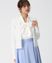 画像をギャラリービューアに読み込む, ミックステープツイードニットジャケット/MM618501 (ホワイト)
