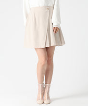 画像をギャラリービューアに読み込む, ラップタックプリーツミニスカート/MM617206 (ベージュ)
