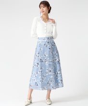 画像をギャラリービューアに読み込む, 花柄メッシュボーダースカート/MM617208 8
