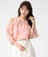 画像をギャラリービューアに読み込む, オープンショルダーフリルブラウス/MM618105 21
