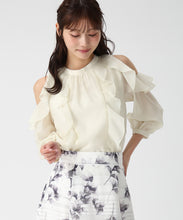 画像をギャラリービューアに読み込む, オープンショルダーフリルブラウス/MM618105 (イエロー)
