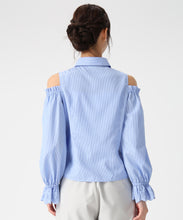 画像をギャラリービューアに読み込む, 肩開き袖レースシャツブラウス /MM618110 2
