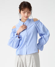 画像をギャラリービューアに読み込む, 肩開き袖レースシャツブラウス /MM618110 10
