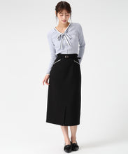 画像をギャラリービューアに読み込む, マルチ配色ボウタイリブニット/MM618305 8
