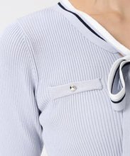 画像をギャラリービューアに読み込む, マルチ配色ボウタイリブニット/MM618305 4
