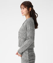 画像をギャラリービューアに読み込む, ツイード編みフリンジニットジャケット/MM618504 1
