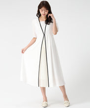 画像をギャラリービューアに読み込む, フロントプリーツ配色ワンピース/MM627401 22
