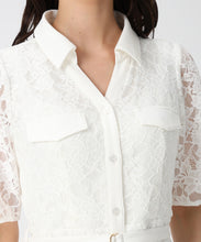 画像をギャラリービューアに読み込む, 開襟レースシャツワンピース/MM627403 3
